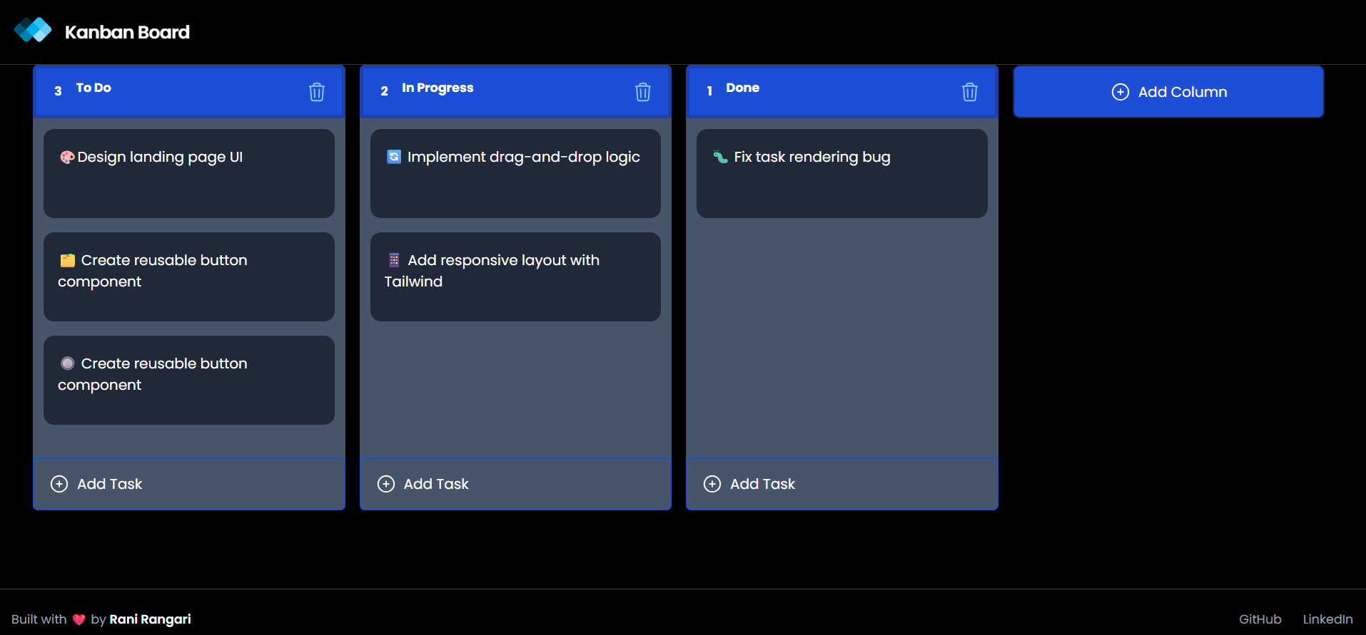 Kanban Board preview 1